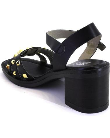 Sandali DORKING  per Donna D9066 SANDALIAS DE MUJER PIEL CON TACHAS  NEGRO