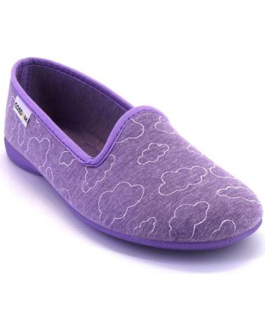 Pantufas COSDAM  de Mulher 558 ZAPATILLAS DE CASA CERRADA DE MUJER  MALVA