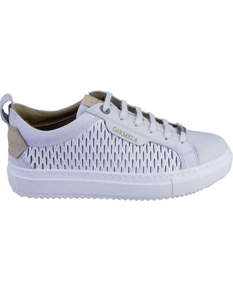 Woman Zapatillas deporte CARMELA 0682320 ZAPATILLAS CASUAL DE MUJER PIEL  BLANCO