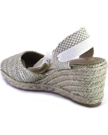 Sandales DANGELA  pour Femme 23081 ALPARGATAS DE MUJER  PLATINO