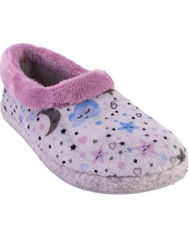 Woman House slipers COSDAM 12045 ZAPATILLAS DE CASA CERRADA DE MUJER  GRIS Y ROSA