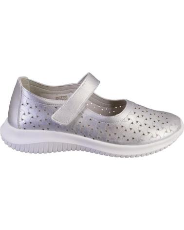 Zapatos EOLIGEROS  de Mujer ISA MARY JANES DE MUJER CON VELCRO  PLATA