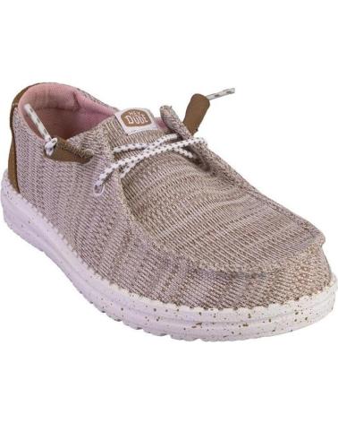 Chaussures HEY DUDE  pour Femme HD40414 LONAS DE MUJER MUY LIGEROS  BEIGE
