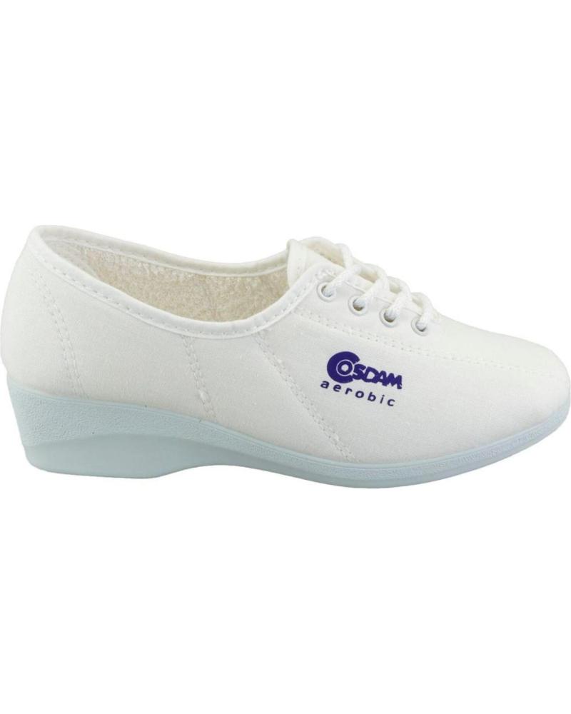 Sneaker COSDAM  für Damen 2536 LONAS DE MUJER CON LAZOS  BLANCO