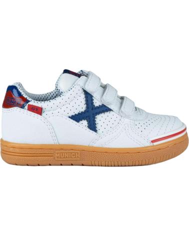 girl and boy shoes MUNICH ZAPATILLAS SNEAKERS PARA NINOS UNISEX EN COLOR  BLANCO