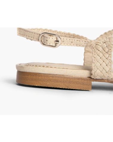 Sandalias CORINA  de Mujer SANDALIA PLANA PARA MUJER M4431 COLOR  NATURAL