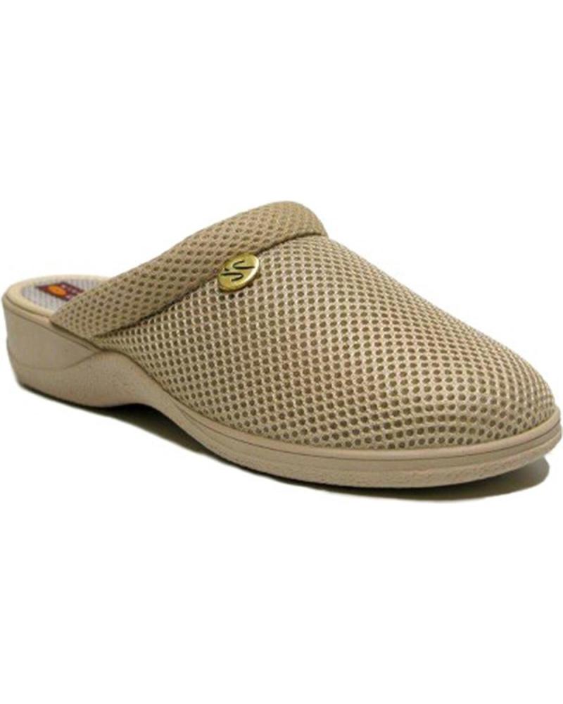 Pantofole D`CUTILLAS  per Donna PANTUFLAS DOCTOR CUTILLAS 21730 ANCHO ESPECIAL  TOSTADO