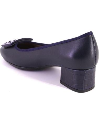 Woman shoes OTRAS MARCAS DUIT 6251 ZAPATOS DE MUJER PIEL TACON BAJO  AZUL MARINO
