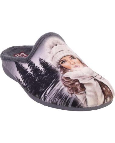 Hausschuhe GEMA COMFORT  für Damen GEMA 7600-11 ZAPATILLAS DE CASA DE MUJER  GRIS