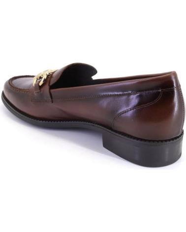 Mocasines   de Mujer FUNCHAL 22534 MOCASINES PLANOS DE MUJER PIEL  MARRON