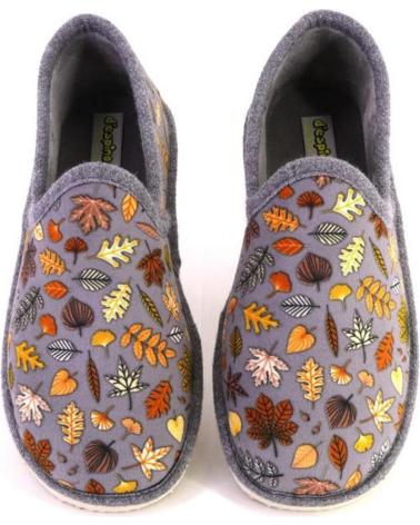 Hausschuhe DESPINOSA  für Damen 4051 ZAPATILLAS CERRADA DE CASA DE MUJER  GRIS