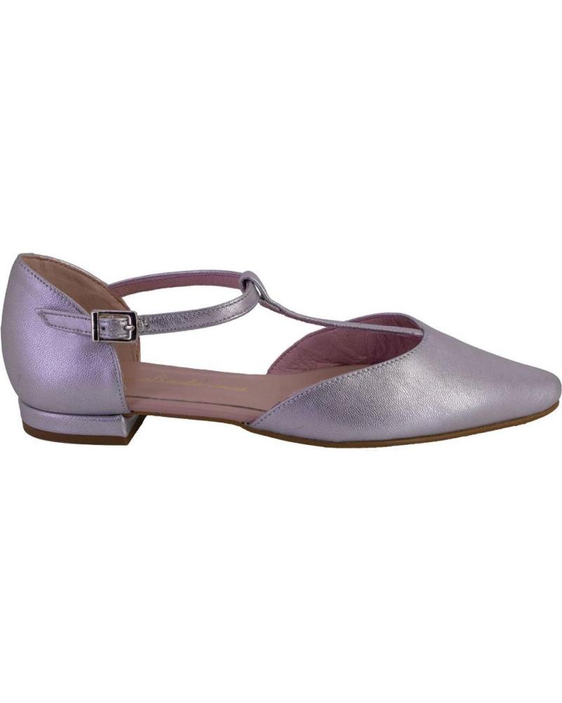 SANDALIAS PLANAS EUFORIA GILDA DE ANTE SERRAJE PLATA CON TIRA EN T PLATA