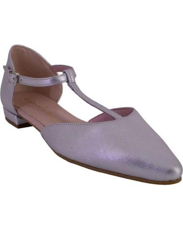 SANDALIAS PLANAS EUFORIA GILDA DE ANTE SERRAJE PLATA CON TIRA EN T PLATA