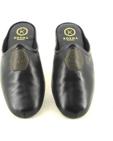 Man House slipers KOSMA 6496 ZAPATILLAS DE CASA DE HOMBRE PIEL  AZUL MARINO