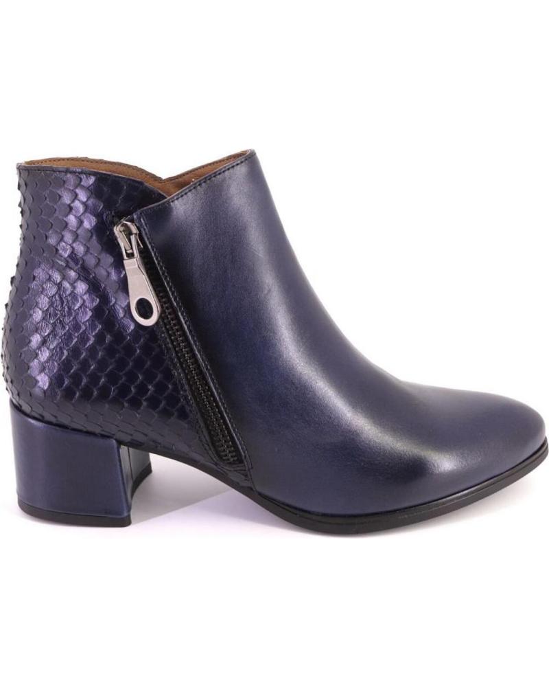 Botines De Mujer BARMINTON 5105 BOTINES DE MUJER PIEL AZUL MARINO