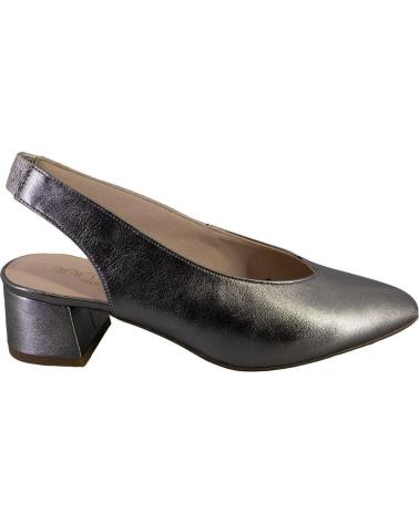 Sandalias BARMINTON  de Mujer 6032 ZAPATOS DE MUJER PIEL  PLOMO