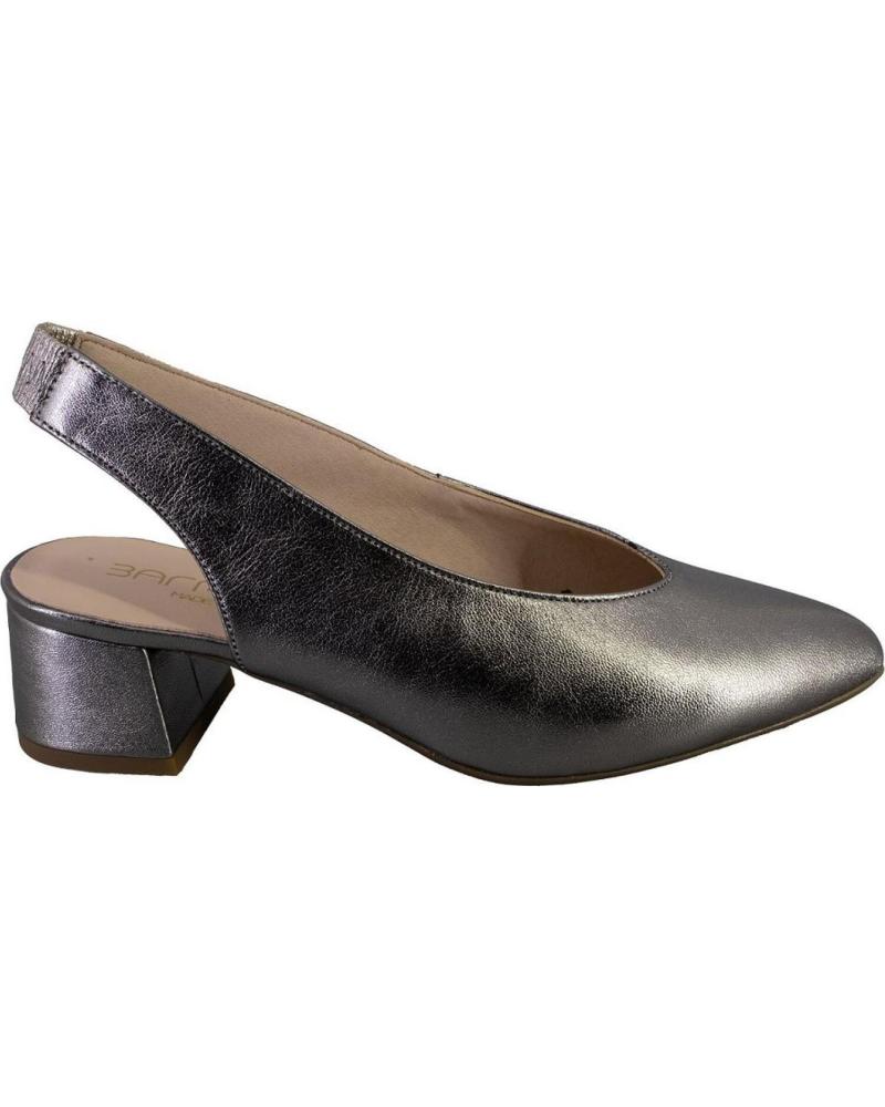 Sandali BARMINTON  per Donna 6032 ZAPATOS DE MUJER PIEL  PLOMO