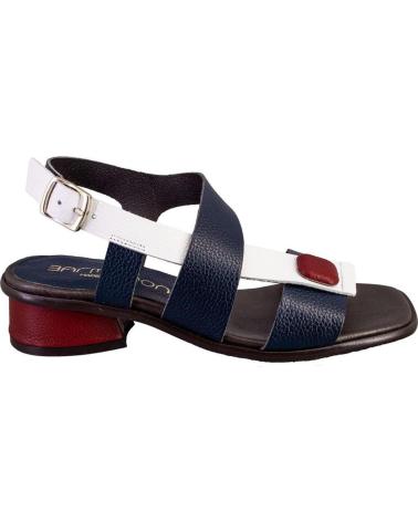 Sandalias BARMINTON  de Mujer 12542 SANDALIAS DE MUJER PIEL  AZUL MARINO
