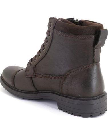Botines OTRAS MARCAS  de Hombre CANGURO 816 BOTAS DE HOMBRE PIEL LAZOS Y CREMALLERA  MARRON