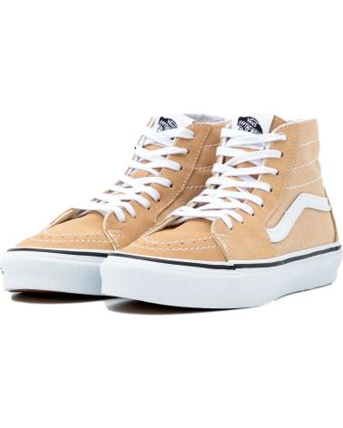 Sneaker für Damen und Herren und Mädchen VANS OFF THE WALL VA4U16DFF SK8-HI TAPERED SUEDE-CANVAS ALMOND