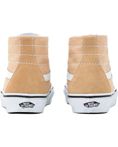 Sneaker für Damen und Herren und Mädchen VANS OFF THE WALL VA4U16DFF SK8-HI TAPERED SUEDE-CANVAS ALMOND