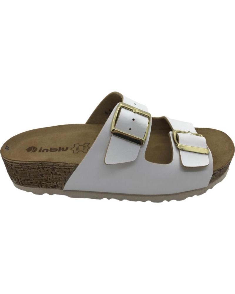 Sandales INBLU  pour Femme SANDALIA MUJER NM000034 WHITE  BLANCO