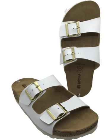 Sandales INBLU  pour Femme SANDALIA MUJER NM000034 WHITE  BLANCO