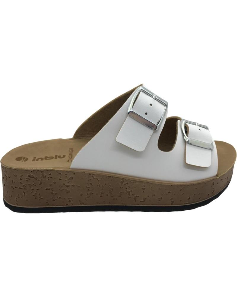 Sandales INBLU  pour Femme SANDALIA MUJER PK000040 WHITE  BLANCO