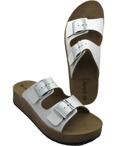 Sandales INBLU  pour Femme SANDALIA MUJER PK000040 WHITE  BLANCO