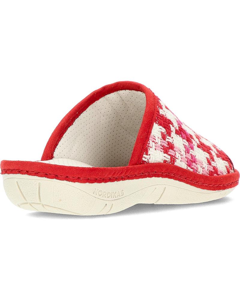 Calzado De Casa De Mujer NORDIKAS PANTUFLAS 1835 BOREAL ROJO