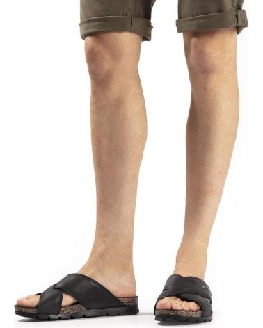 Sandalias De Hombre PANAMA JACK SALMAN C14  NAPA GRASS NEGRO - BLACK