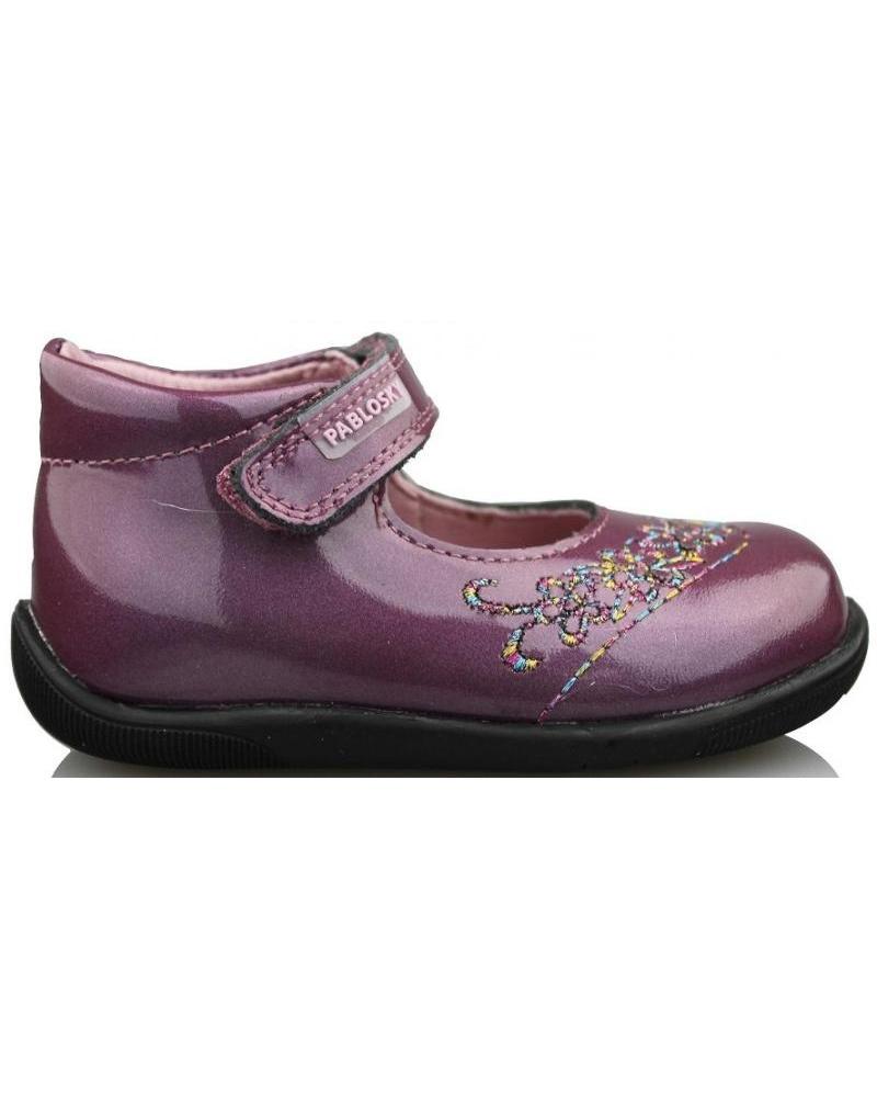 Sapatos PABLOSKY  de Menina GANGES MADRAS BAILARINA  MORADO