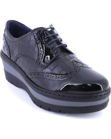 Sapatos NOTTON  de Mulher 0157 ZAPATOS CON CORDONES DE MUJER  NEGRO