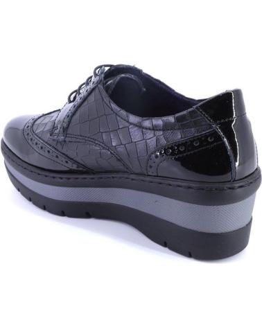Sapatos NOTTON  de Mulher 0157 ZAPATOS CON CORDONES DE MUJER  NEGRO