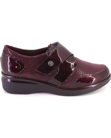 Zapatos PITILLOS  de Mujer 5311 ZAPATOS DE MUJER CON VELCRO  BURDEOS