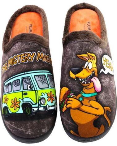 Calzado de casa PLUMAFLEX  de Hombre 12229SCOOBY ZAPATILLAS DE CASA DE HOMBRE  MARRON