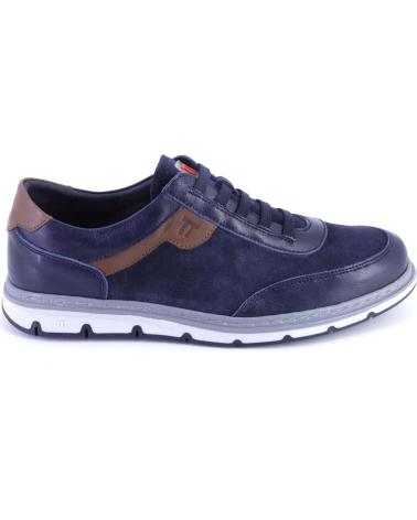 Man Zapatillas deporte NOTTON 1413 ZAPATILLAS CASUAL DE HOMBRE ANTE-SER  AZUL MARINO