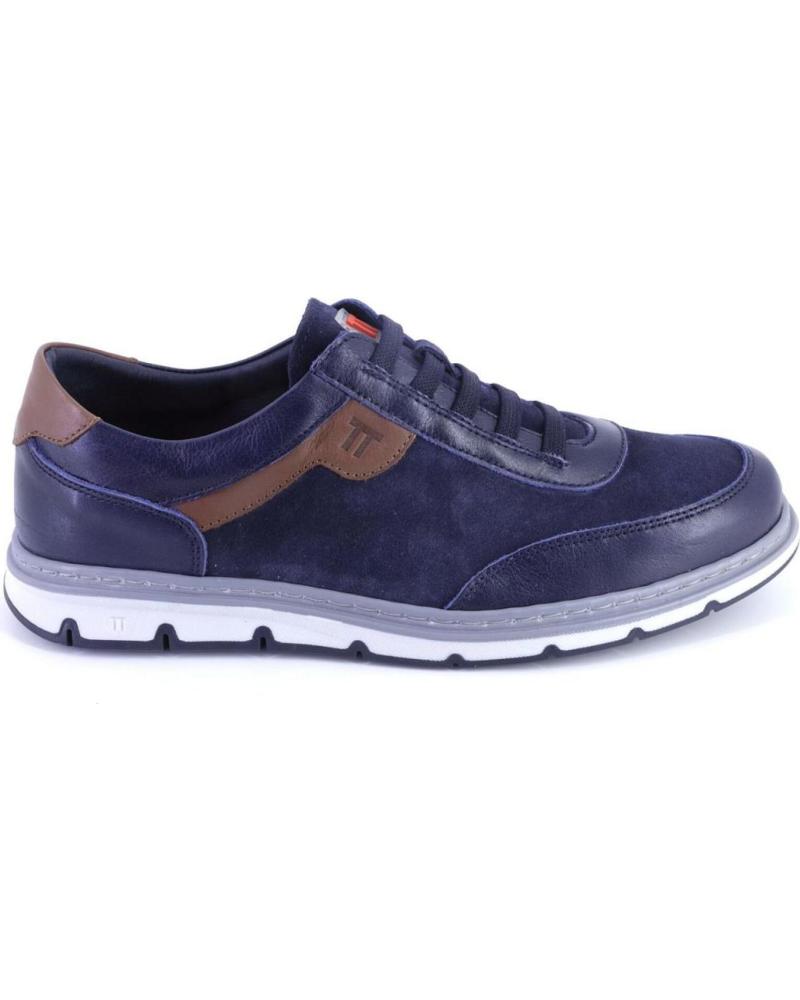 Man Zapatillas deporte NOTTON 1413 ZAPATILLAS CASUAL DE HOMBRE ANTE-SER  AZUL MARINO