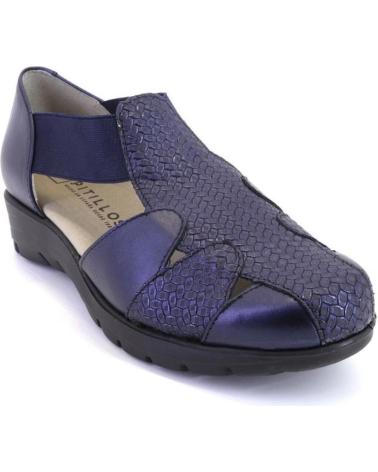 Woman shoes PITILLOS 2602 ZAPATOS DE MUJER PIEL  AZUL MARINO
