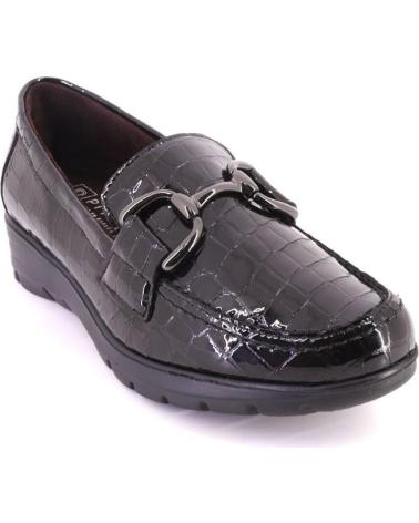 Woman shoes PITILLOS 2700 23 ZAPATOS DE MUJER CON CUNA PIEL  NEGRO