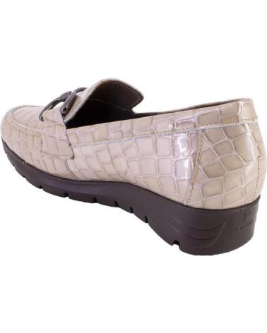 Zapatos PITILLOS  de Mujer 2700 23 ZAPATOS DE MUJER CON CUNA PIEL  PIEDRA