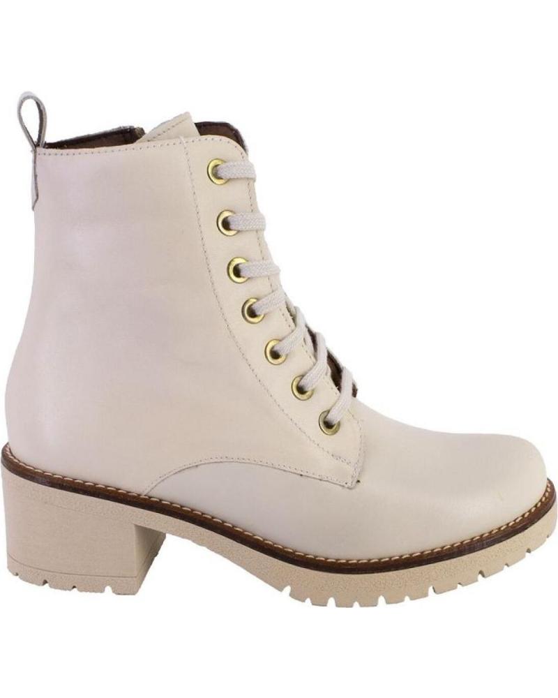 Woman Mid boots PITILLOS 2725 BOTINES DE MUJER PIEL  CREMA