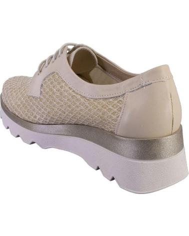 Woman shoes PITILLOS 5632 ZAPATOS CON CORDONES DE MUJER  CREMA