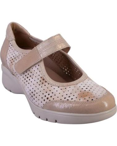 Sapatos PIESANTO  de Mulher 240957 MARY JANES DE MUJER PIEL CON VELCRO  BEIGE