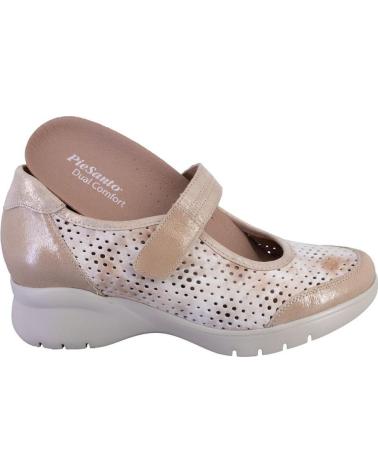 Sapatos PIESANTO  de Mulher 240957 MARY JANES DE MUJER PIEL CON VELCRO  BEIGE