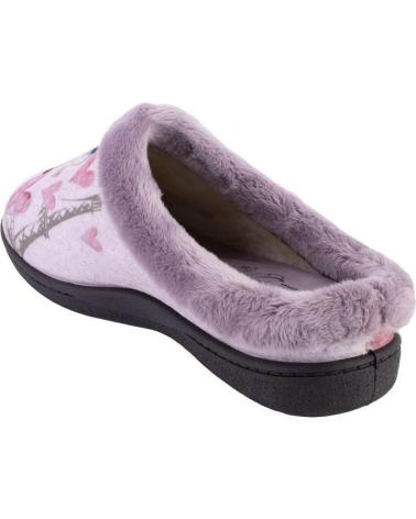 Pantufas PLUMAFLEX  de Mulher 12213PERRO-GATO ZAPATILLAS DE CASA DE MUJER  MALVA