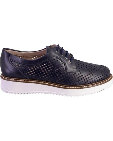 Woman shoes PITILLOS 5730 ZAPATOS CON CORDONES DE MUJER PIEL  AZUL MARINO