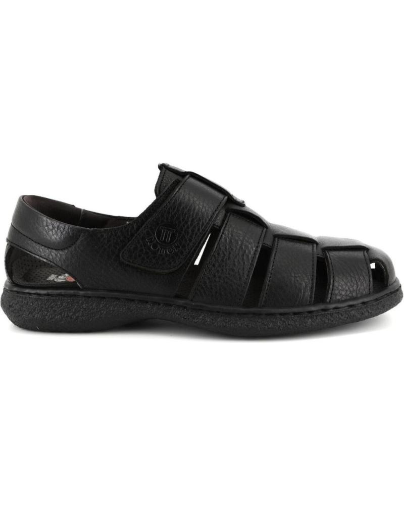 Sandalen NOTTON  für Herren 0106 SANDALIAS DE HOMBRE PIEL  NEGRO