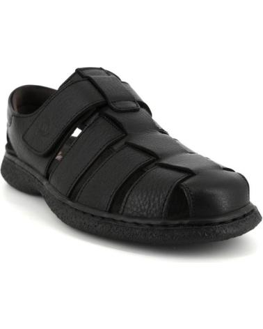 Sandalen NOTTON  für Herren 0106 SANDALIAS DE HOMBRE PIEL  NEGRO