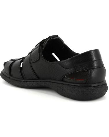 Sandalen NOTTON  für Herren 0106 SANDALIAS DE HOMBRE PIEL  NEGRO